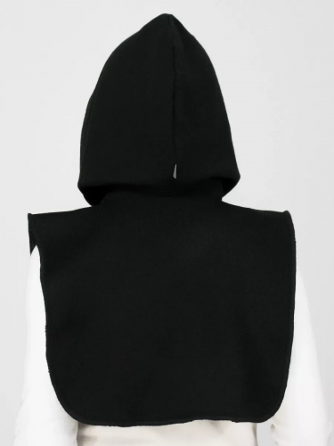 Капор зимний для девочки Элина (Цвет черный), Один размер