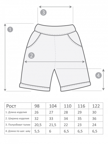 М-3325 Шорты 98-122 5шт
