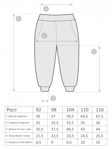 М-2318 Брюки 92-116 5шт