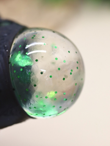 Мялка - антистресс «Spider metallic», green
