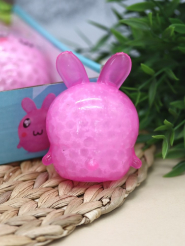 Мялка - антистресс «Rabbit ball», pink