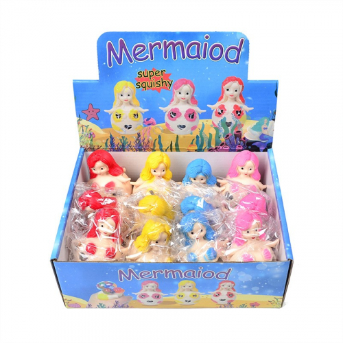 Мялка - антистресс «Mermaid», red