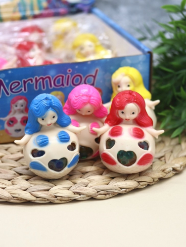 Мялка - антистресс «Mermaid», red