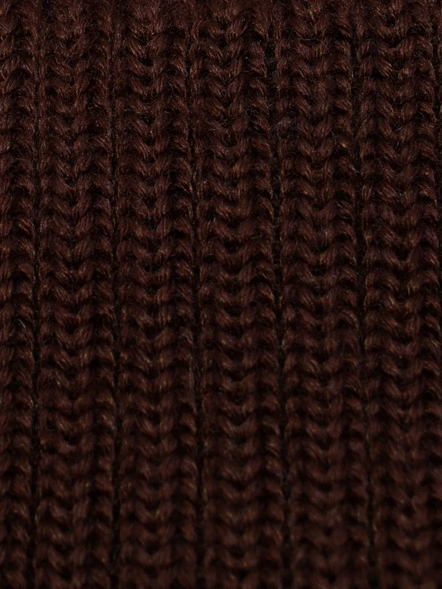 Шапка женская весна-осень Леся (Цвет коричневый), размер 54-58, шерсть 50%