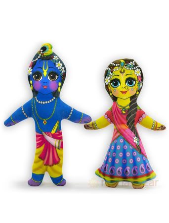 Набор мягких игрушек Радха и Кришна, производитель махабазар.клаб