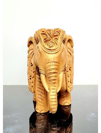 Статуэтка Cлон из дерева, ручная работа, 15*18*10 cм, 965 г