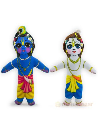 Набор мягких игрушек Кришна и Баларама, производитель махабазар.клаб
