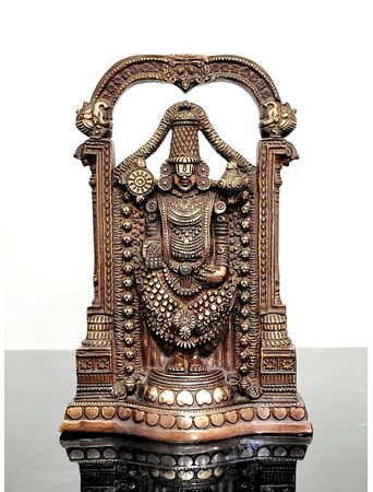 Статуэтка Господа Тирупати Баладжи, бронза, 21*14*6 cм, 1.655 кг