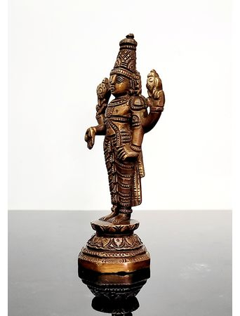 Статуэтка Господа Тирупати Баладжи, бронза, 15*7*5 cм, 475 г