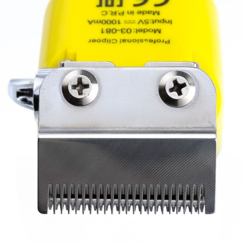 Dewal Машинка для стрижки волос / Barber Style Neon Yellow аккум.\сет., 6000 об.\мин., нож 45 мм, 0,8-2,0 мм
