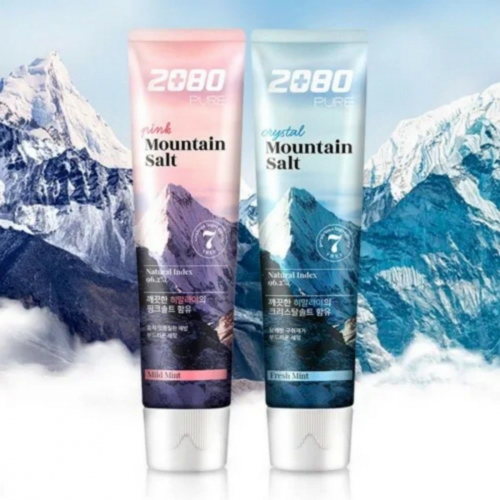 Dental Clinic 2080 Зубная паста с гималайской солью / Pure Crystal Mountain Salt Toothpaste Fresh Mint, 120 г x 3