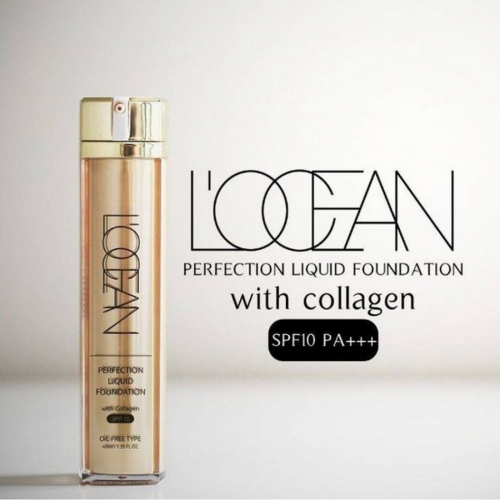 L’ocean Тональная основа / Perfection Liquid Foundation With Collagen, 21 Clear Beige, 40 мл