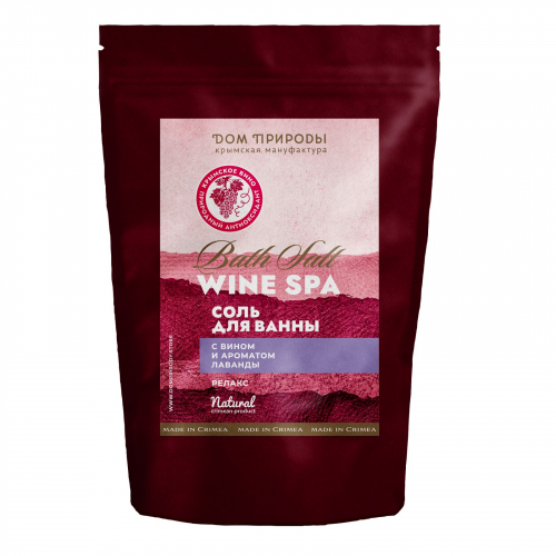 соль для ванны с вином wine spa Релакс, 350 г (пакет)