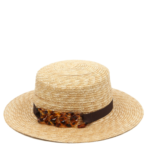 WG1-7 FABRETTI Шляпа жен. натуральная соломка