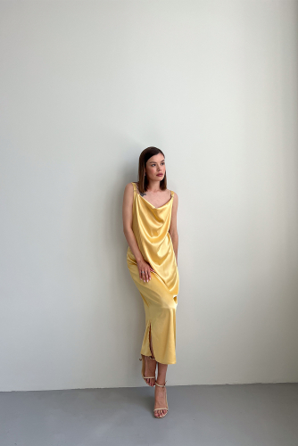 Платье комбинация (золото) П7631