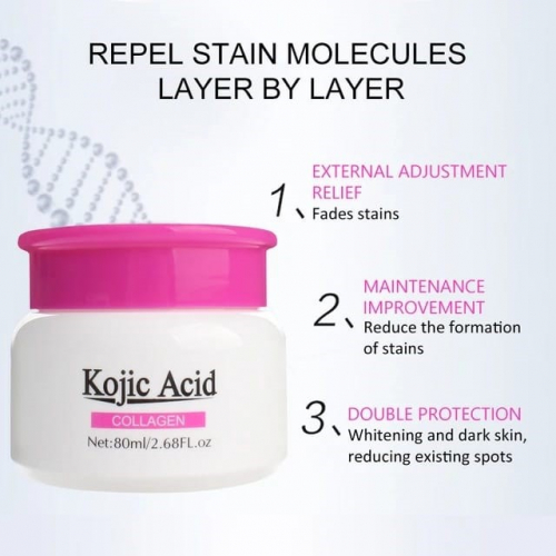 GUANJING  Крем для лица KOJIC ACID & COLLAGEN Осветляющий, против Пигментации КОЙЕВАЯ КИСЛОТА  80мл  (GJ-7003)