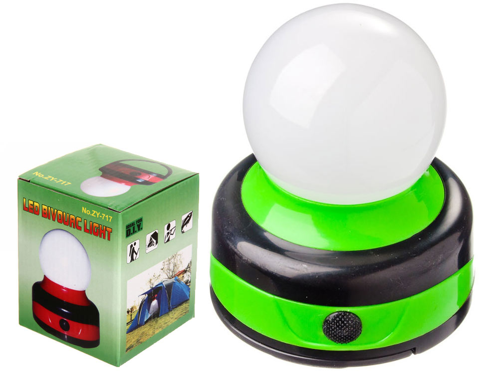Фонарь кемпинговый подвесной с магнитом Плафон 1 LED, 10*8см 3*AA