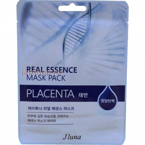 JLuna Real Essence Mask Pack Placenta Тканевая маска с плацентой, 25 мл (8809623290148)