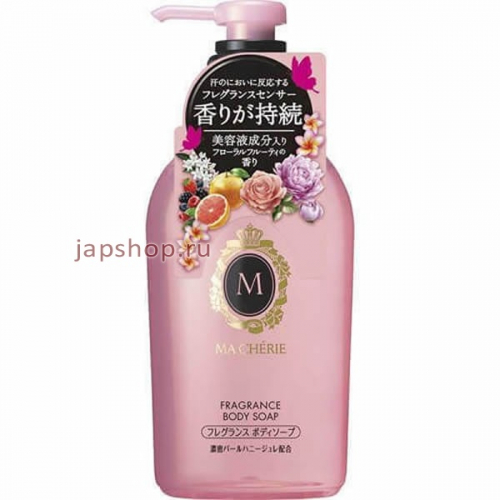 Shiseido Ma Cherie Дезодорирующий гель для душа с фруктово цветочным ароматом, 450 мл (4901872455911)