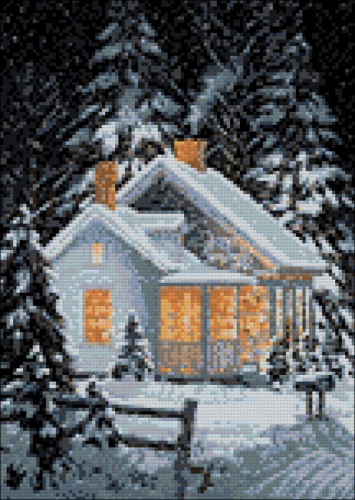 Алмазная мозайка: Зимний уют размер 27x38 Ag 543