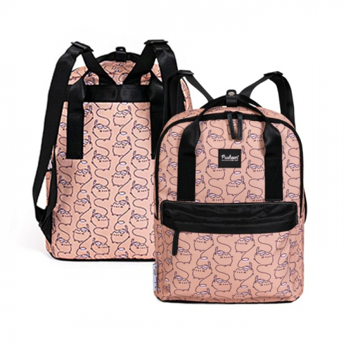 Рюкзак молодежный 34.5 х 25 х 12,5 см, отделение для планшета, Pusheen, розовый/чёрный PUJB-UT6-820