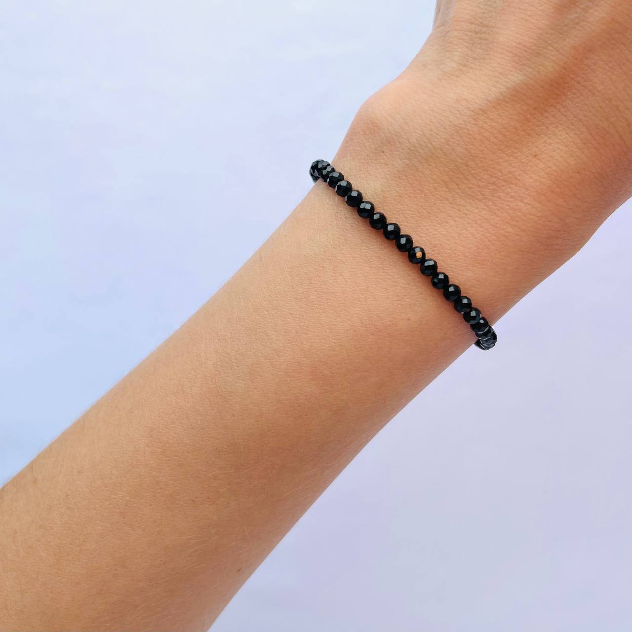 Радуга Самоцветов Браслет из черной Шпинели