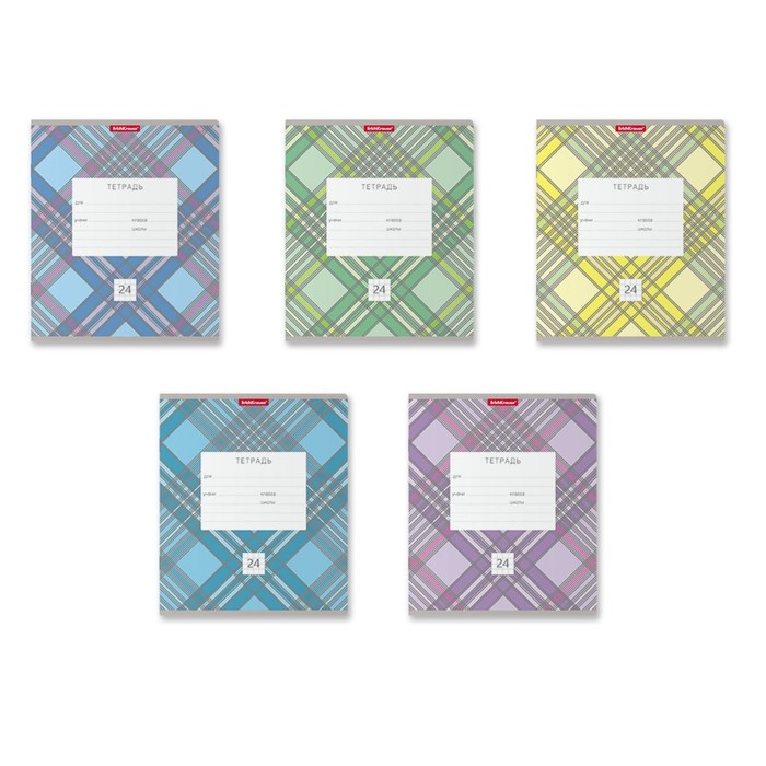 Тетрадь 24 листа в клетку ErichKrause Optima Check, обложка мелованный ...