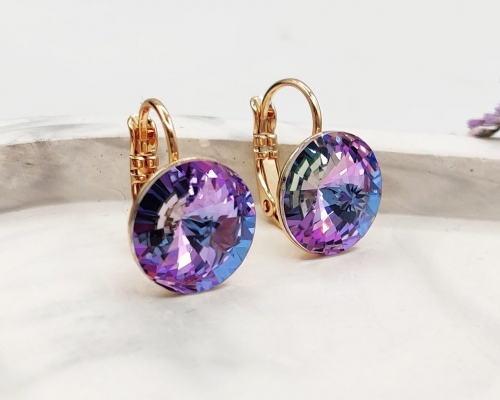 Серьги с кристаллами Swarovski