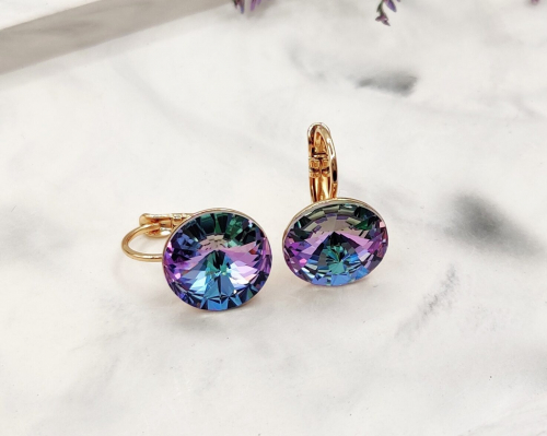 Серьги с кристаллами Swarovski