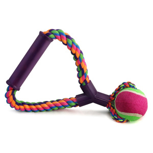 Triol Игрушка для собак, верёвка с ручкой, мяч, 25 см