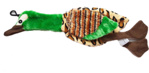 Чистый котик Игрушка для домашних животных Утка текстиль Цвет: зелёный (с пищалкой)