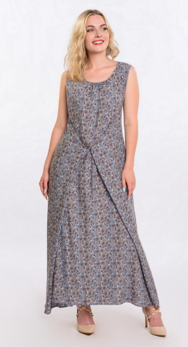 Платье 176212 Серый, синий RISE