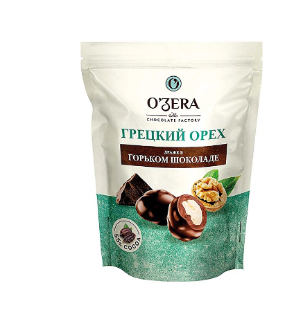 «O'Zera», драже «Грецкий орех в горьком шоколаде», 150 г