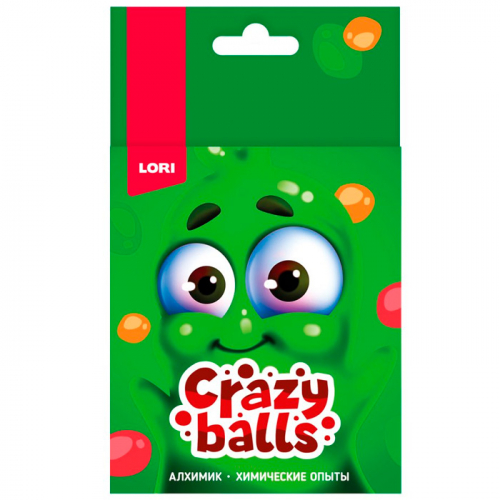 Набор Химические опыты.Crazy Balls “Оранжевый, зелёный и сиреневый шарики“ Оп-102