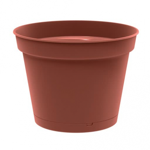 Горшок Mint D120 мм, 0,7л с поддоном (терракотовый)*