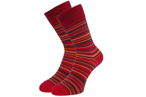 Мужские цветные носки  С418, С419  красная полоска