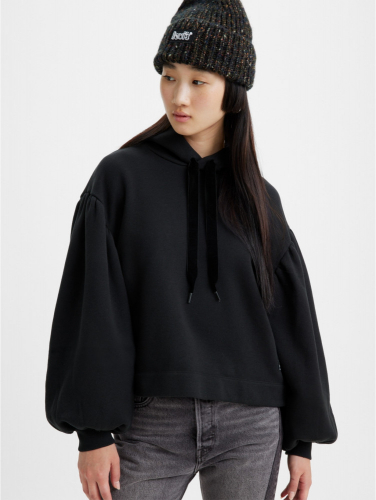 Худи женское AKANE RUSCHED HOODIE BLACKS, LEVIS