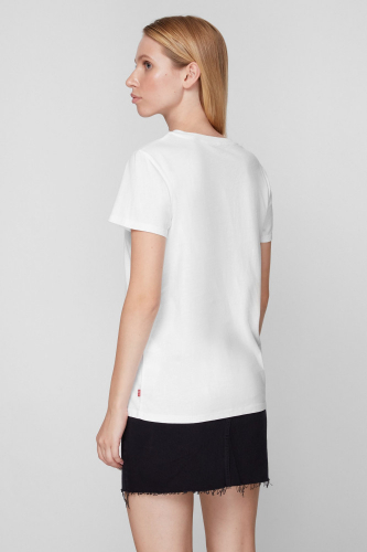 Футболка женская THE PERFECT TEE LARGE BATWING WHITE GRA, LEVIS