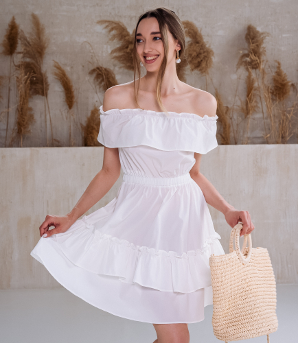 Ст.цена 910руб.Платье #КТ6063 (1), белый