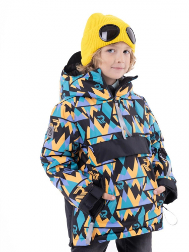 101566_OOB Куртка для мальчика ярко-синий принт ",Калейдоскоп