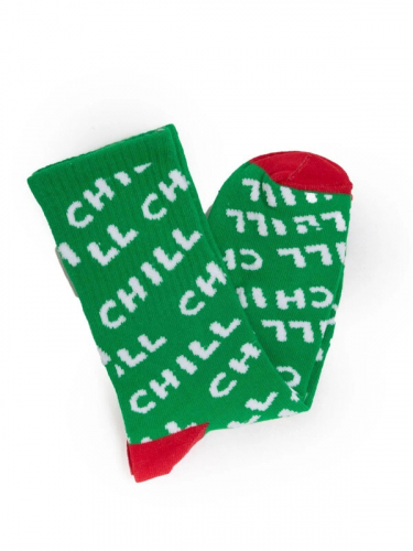 Носки для мальчика и для девочки зеленый/красный