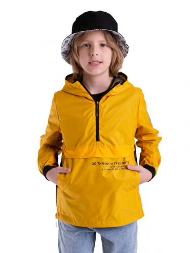 101893_OOU Куртка для мальчика и для девочки охра/черный (вар.1)