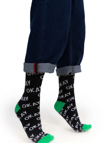 Носки для мальчика и для девочки черный/красный/зеленый