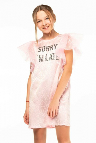 90815_OLG Платье для девочки нежно-розовый (вар.1)