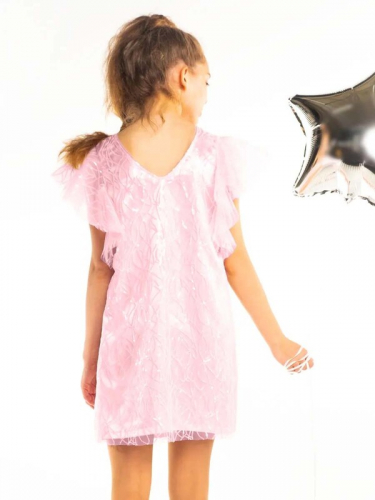 90815_OLG Платье для девочки нежно-розовый (вар.3)