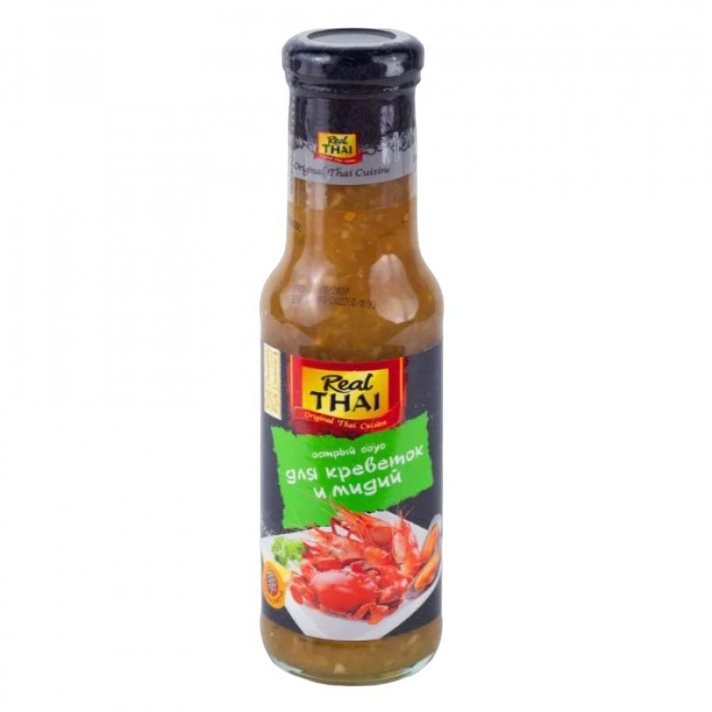 REAL TANG Spicy sauce Острый соус для креветок и мидий 315г ст/б