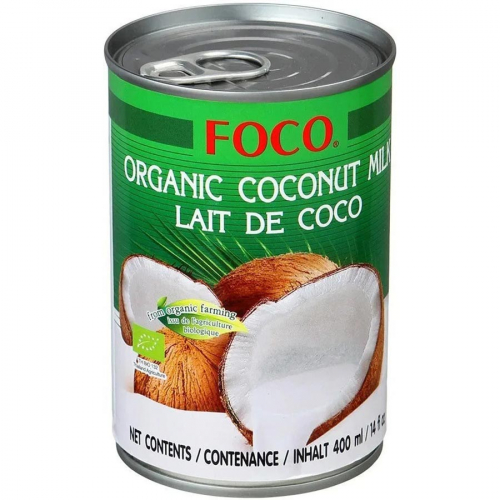 ORGANIC FOCO Кокосовое молоко 10-12% 400мл ж/б