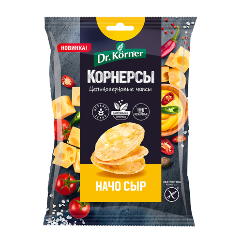 Чипсы цельнозерновые кукурузно-рисовые