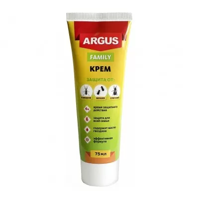 Крем для всей семьи от комаров в тубе75 млARGUS (50)