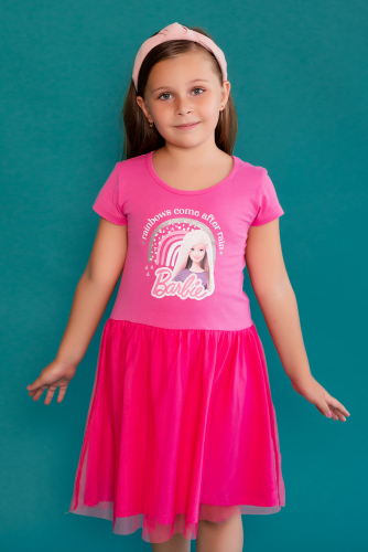 Платье 22763 Barbie кор. рукав розовый (ед.)